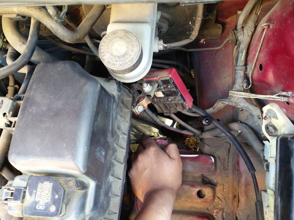 Check Engine Light and a Loose vacuum(?) Hose under hood. r